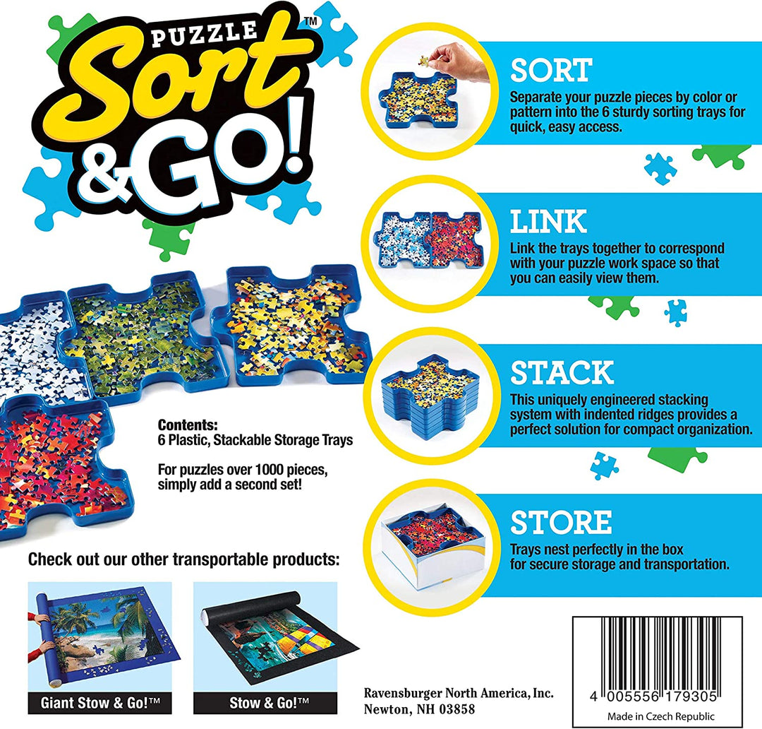 Ravensburger 17930 Sort & Go! Puzzle Sorting Trays