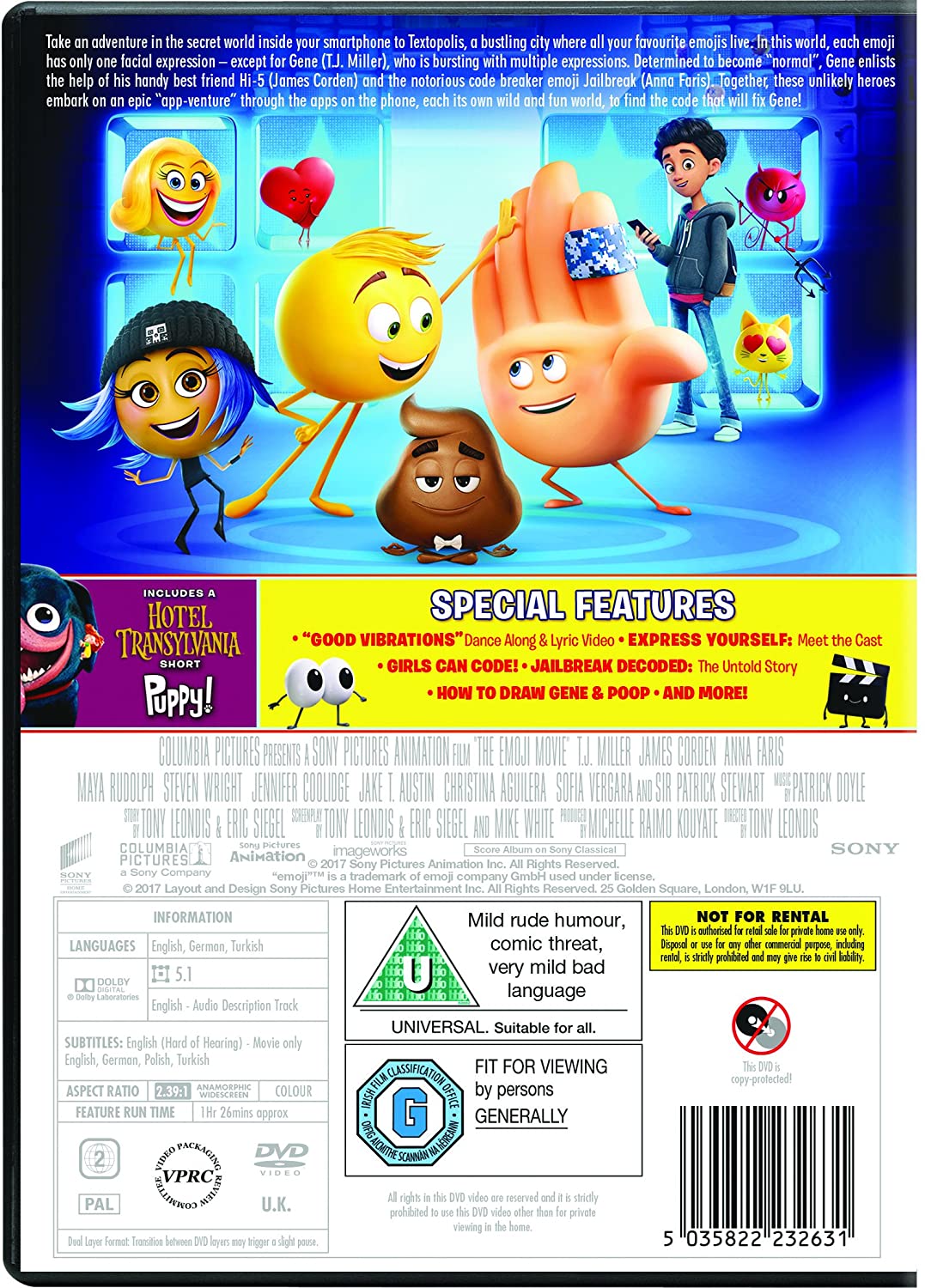 The Emoji Movie [DVD] [2017]