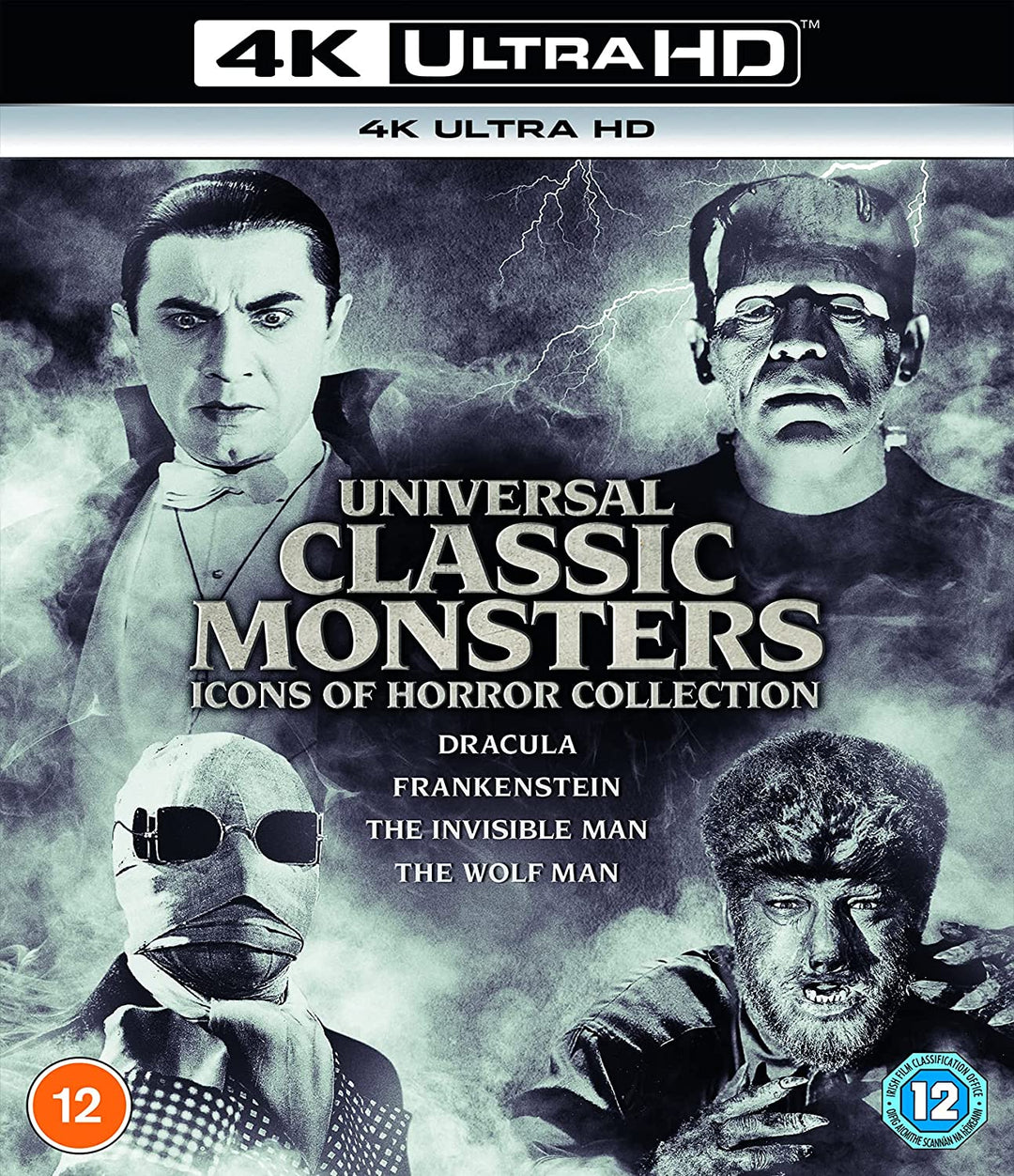 Universal Classic Monsters: Icons of Horror Collection [4K Ultra HD] [2021] [Region Free] [Blu-ray]