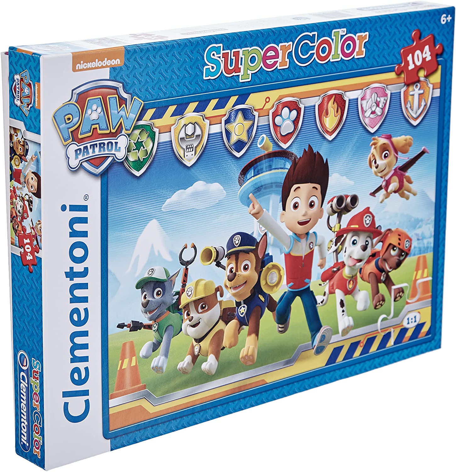 Clementoni Paw Patrol Supercolor Patrol 104-Piece Jigsaw Puzzle