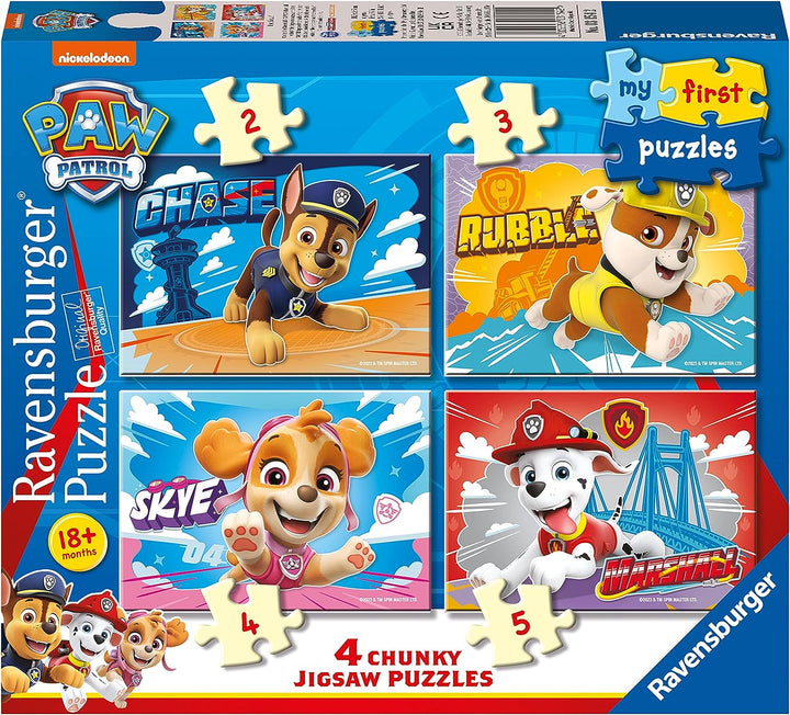 My First Puzzle Paw Patrol (2 3 4 & 5 Piece) Jigsaw Puzzle