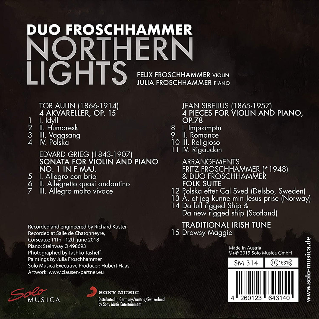 Duo Froschhammer - Northern Lights [Duo Froschhammer] [Solo Musica: SM314] [Audio CD]