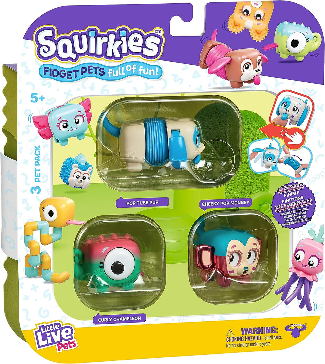 Little Live Pets - Squirkies | Interactive Fidget Toys, Fidget Feature, Click, Flick, Tangle, Pop, 30+ to collect, Multiple Fidget Points