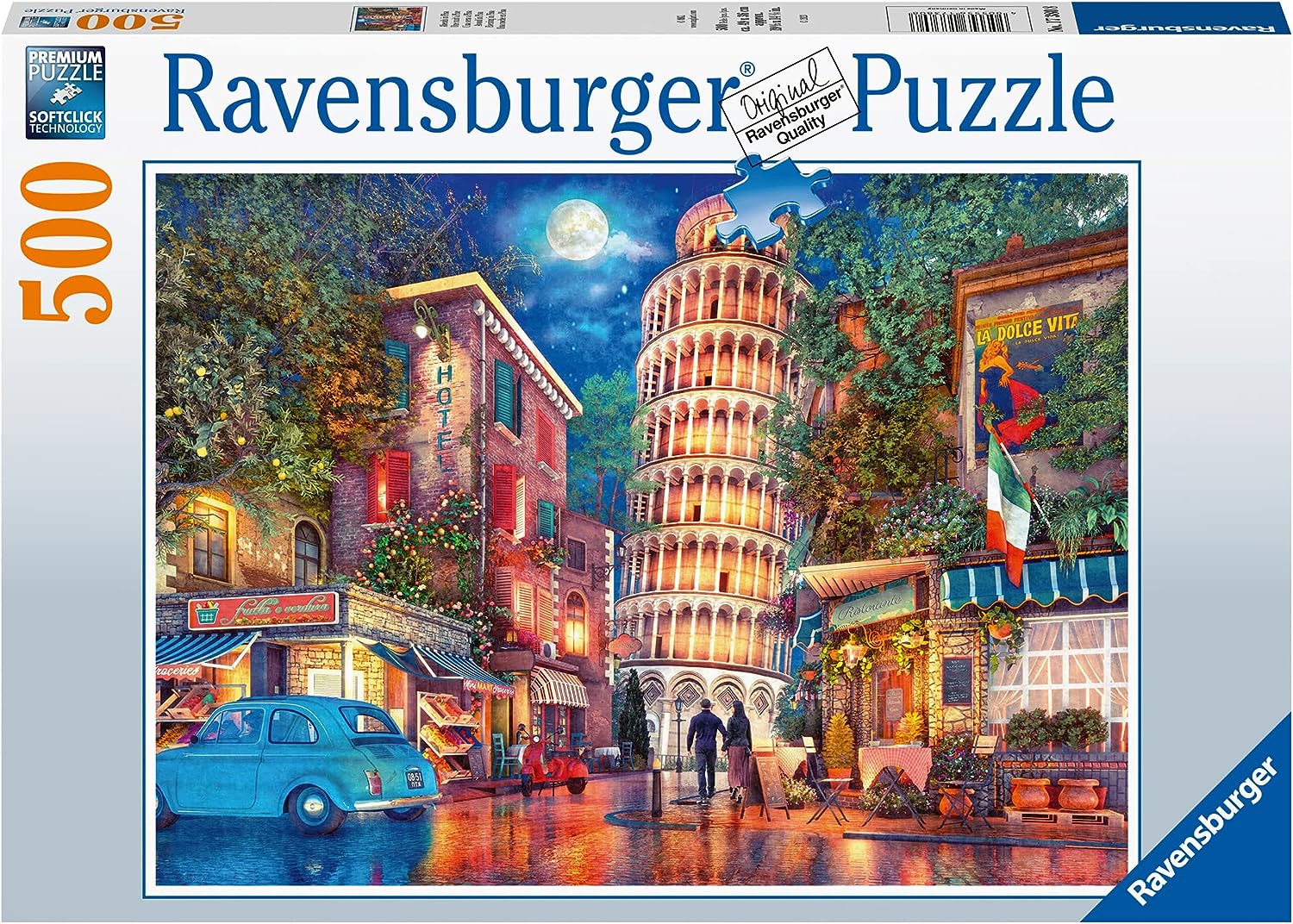 Ravensburger Abend in Pisa 500-teiliges Puzzle – Premium-Puzzle für Erwachsene und Kinder ab 10 Jahren 3