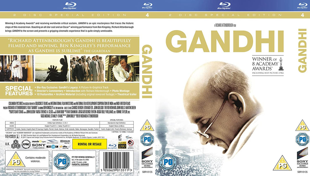 Gandhi [2009] [Region Free] - Drama [BLu-ray]