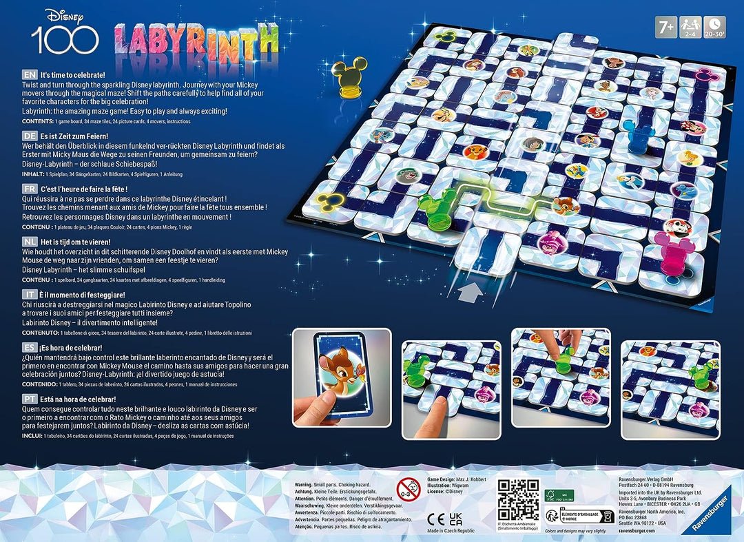 Ravensburger Disney 100th Anniversary Edition Labyrinth Board Game for Kids