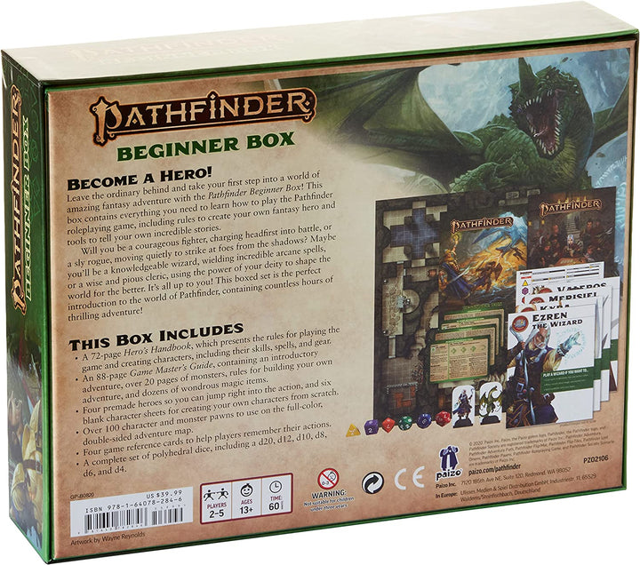 Pathfinder Roleplaying Game Beginner Box Starter Set (PZO2106)