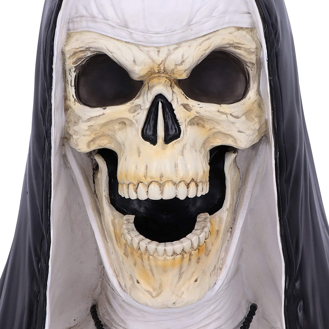 Nemesis Now James Ryman Sister Mortis 29cm Skeleton Nun Horror Bust Figurine, Bl