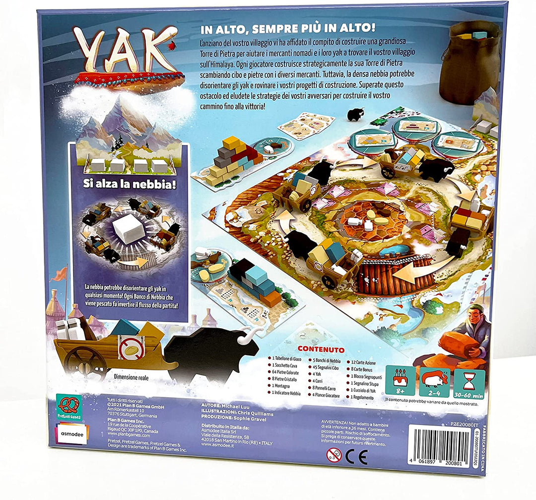 Pretzel Games | Yak | Board Game | Ages 8+ | 2-4 Players | 30-60 Minutes Playing