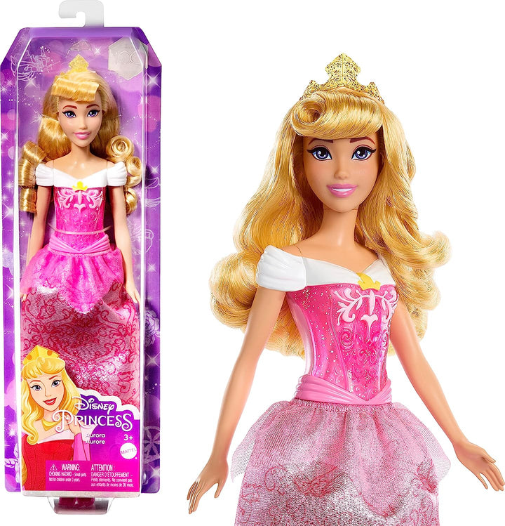 Disney Princess Toys, Aurora Sleeping Beauty Posable Fashion Doll with Sparkling