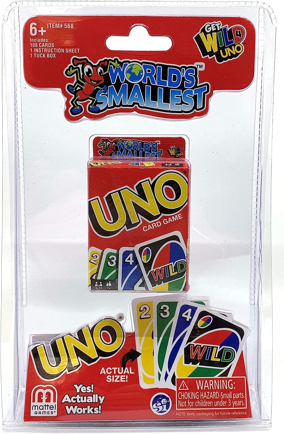 Super Impulse World's Smallest Uno Card Game