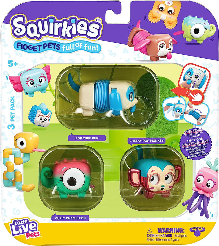 Little Live Pets - Squirkies | Interactive Fidget Toys, Fidget Feature, Click, Flick, Tangle, Pop, 30+ to collect, Multiple Fidget Points