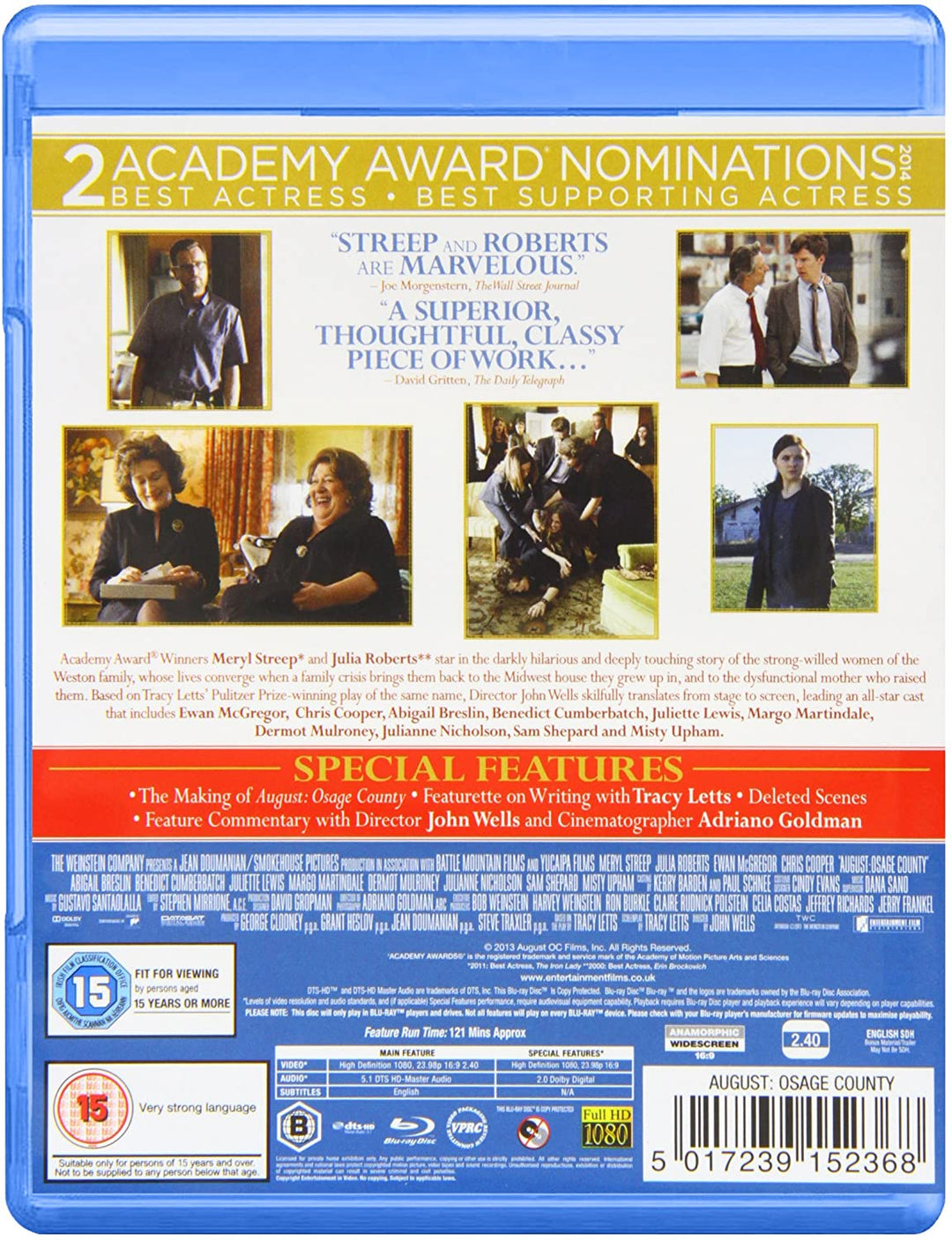 August: Osage County [Blu-ray] [2017]