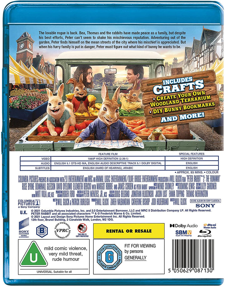 Peter Rabbit 2 - Family/Comedy [Blu-ray]