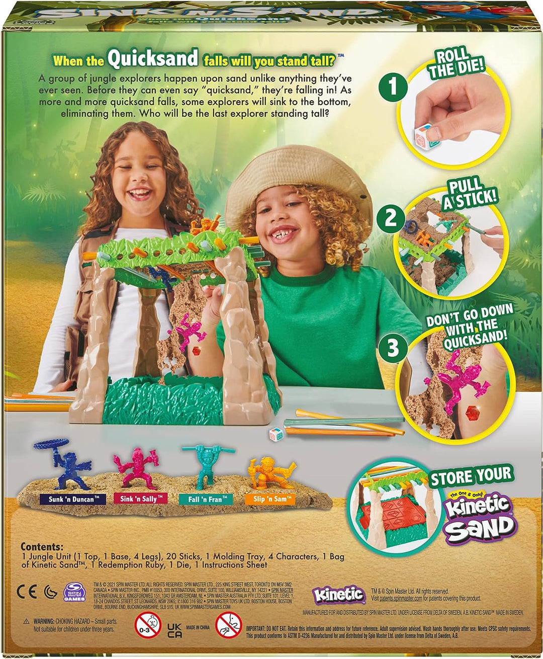 Sink N’ Sand, Quicksand Kids Board Game with Kinetic Sand