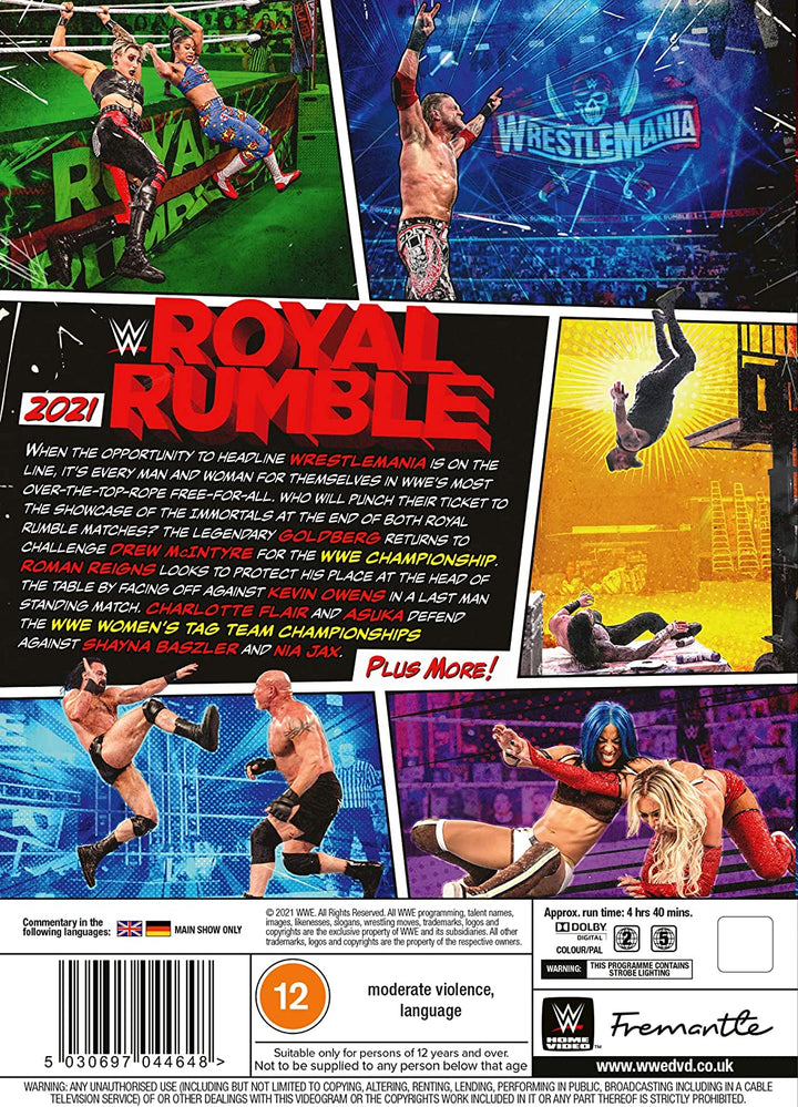 WWE: Royal Rumble 2021 (2021) - DVD [Standard Edition] (Region 2)