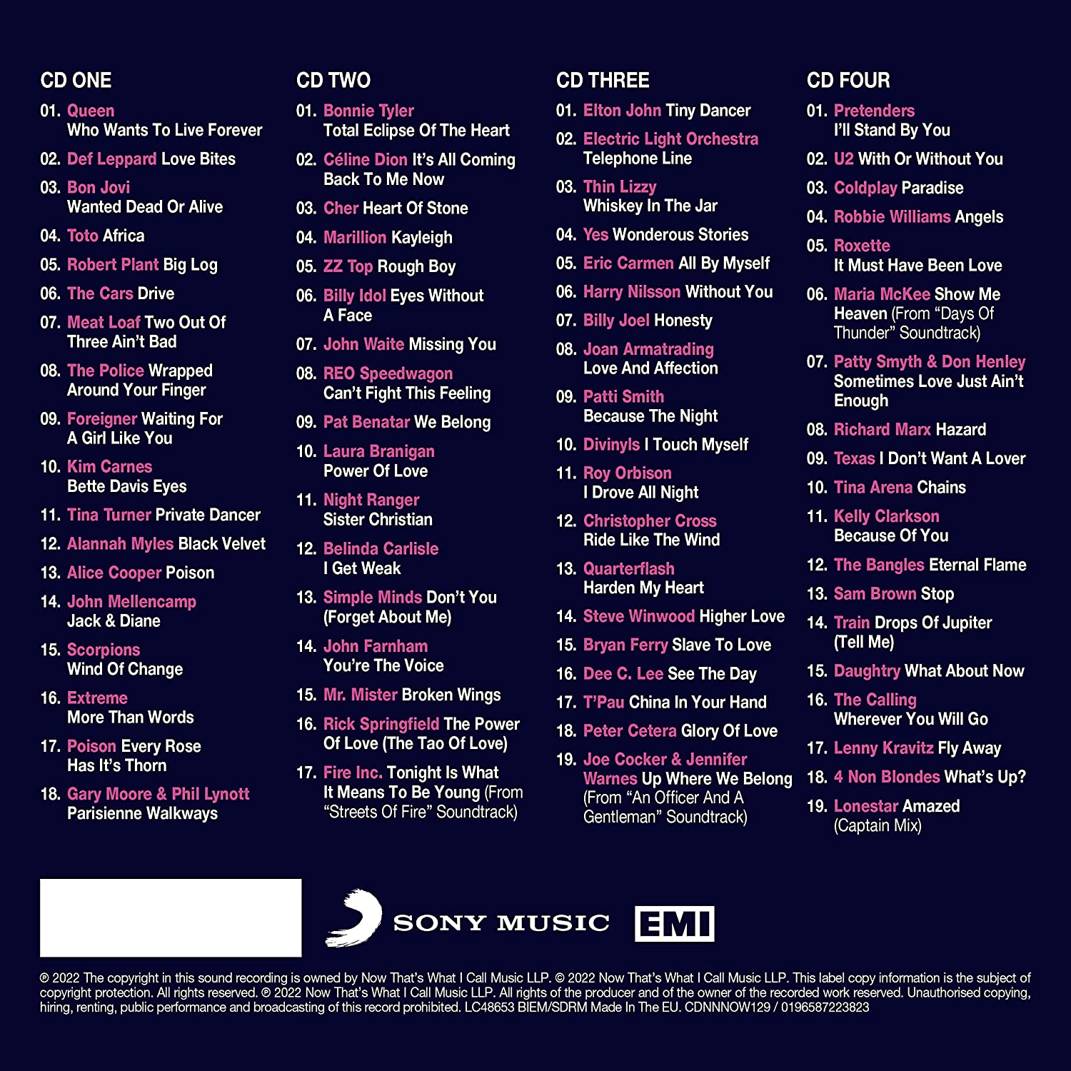 Various Artists - NOW That's What I Call Power Ballads: Total Eclipse Of The Heart [Audio CD]