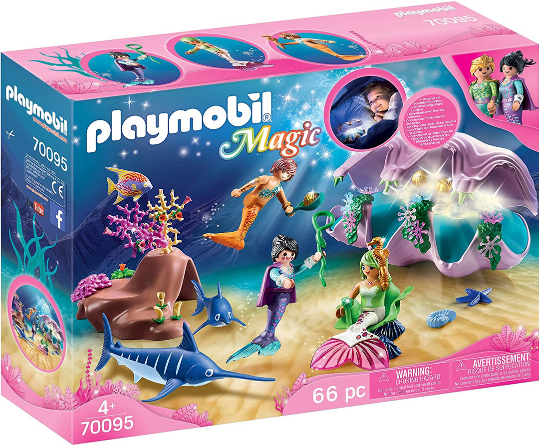 Playmobil 70095 Magic Mermaids Pearl Nightlight con LED que cambia de color