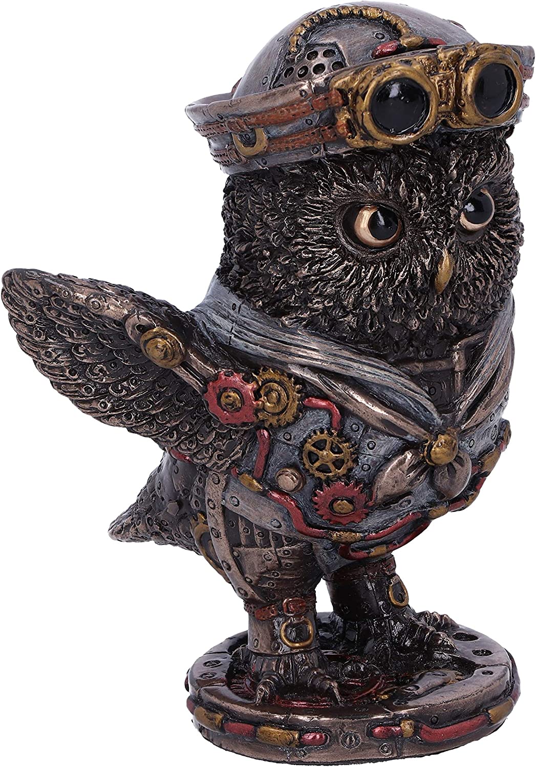 Bronze Come Fly With Me Steampunk Owl Figurine