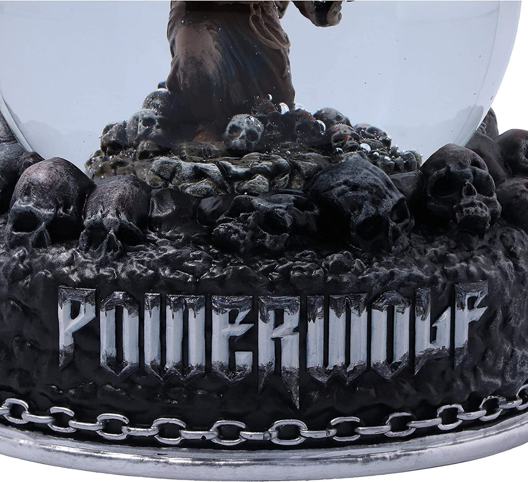 Officially Licensed Powerwolf Via Dolorosa Wolf and Crucifix Snow Globe