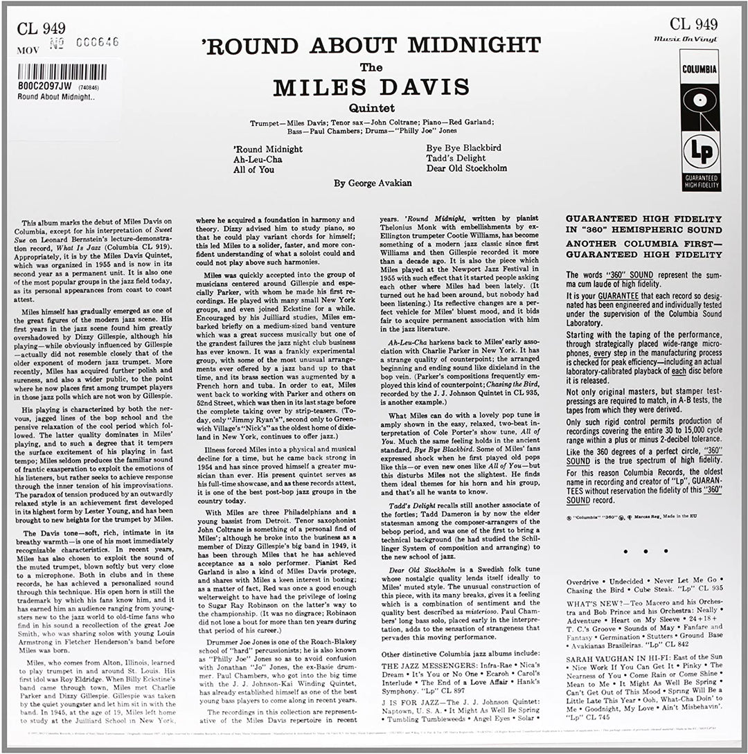 Miles Davis - Round About Midnight [Vinyl]