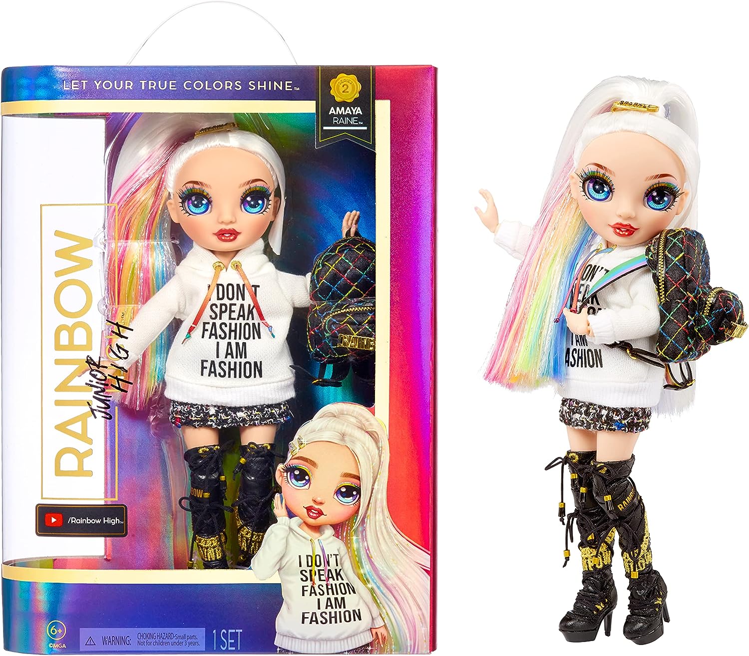 Rainbow High Junior High - Amaya Raine Fashion Doll with Outfit & Accessories - 9" (23cm)