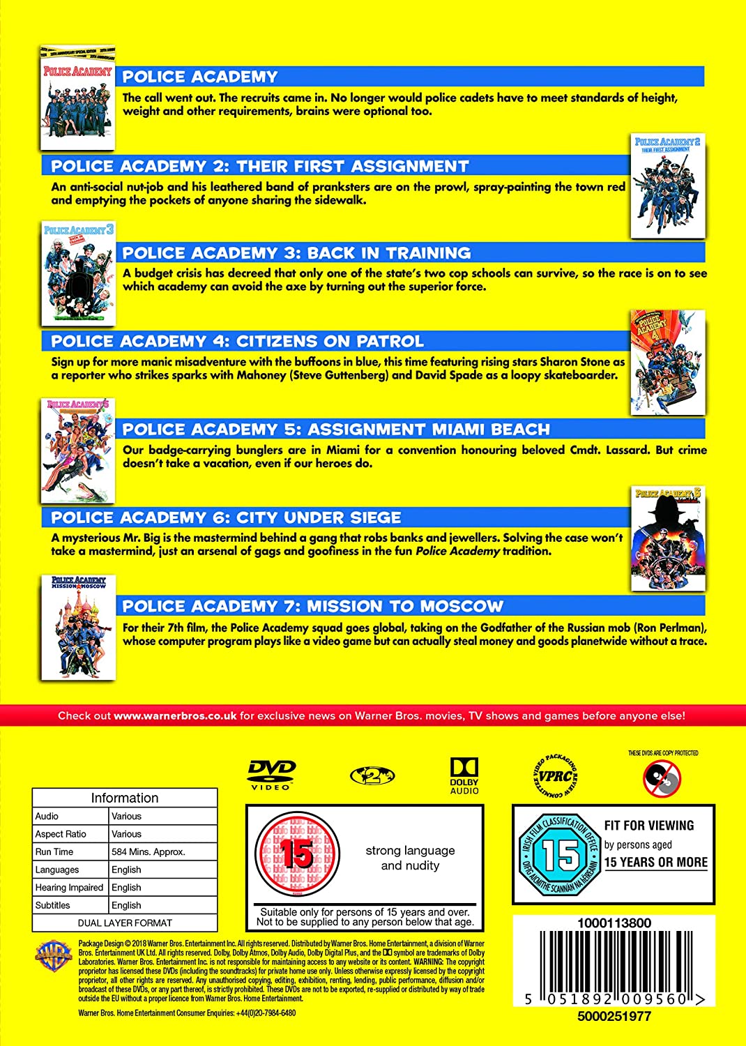 Police Academy: The Complete Collection (1984-1994) - [DVD]