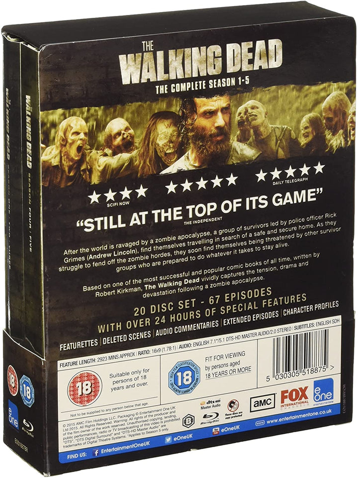 The Walking Dead - Season 1-5 [2015] - Horror [DVD]