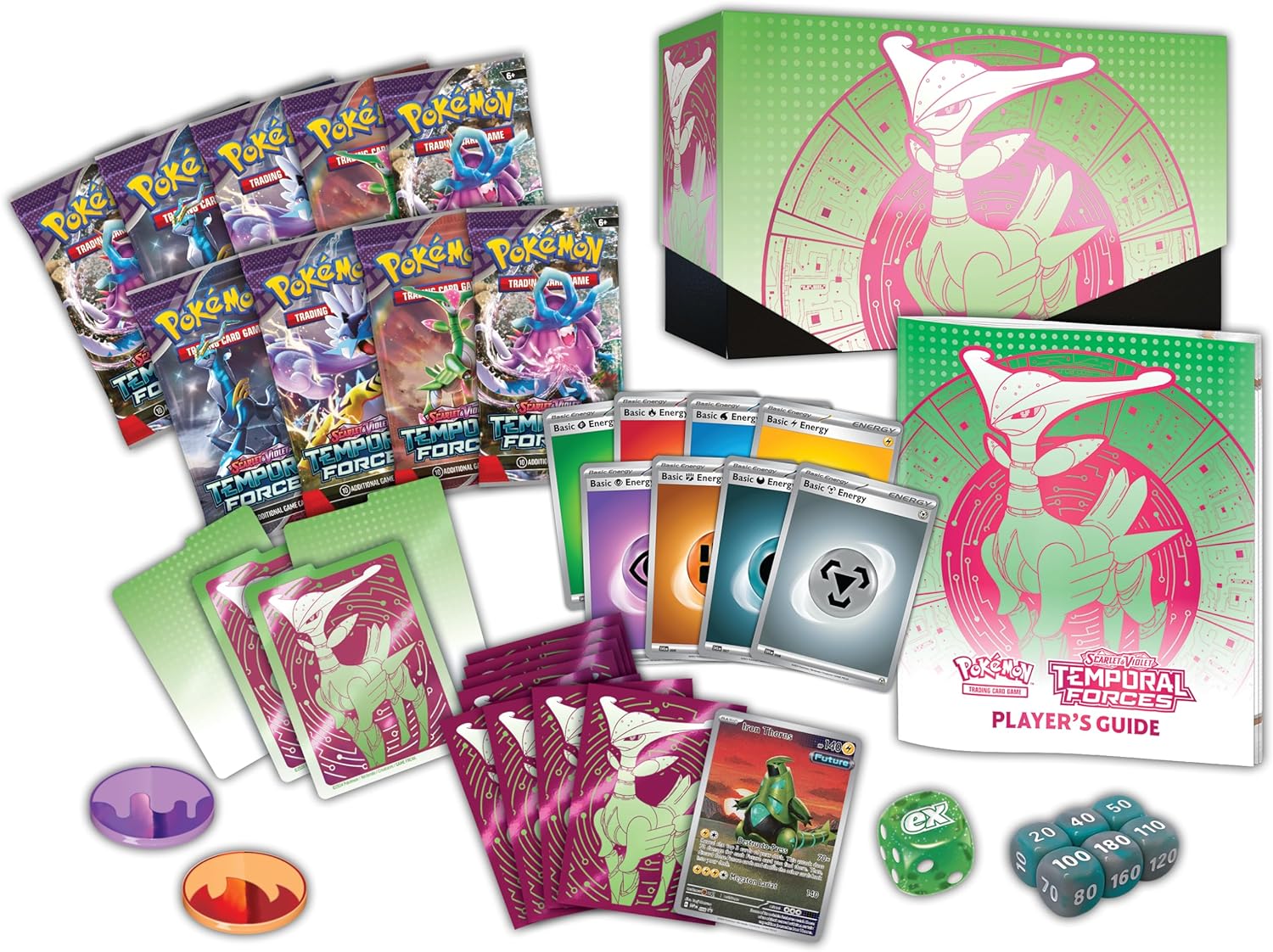 Pokemon - Scarlet & Violet - Temporal Forces - Elite Trainer Box - Iron Leaves 2