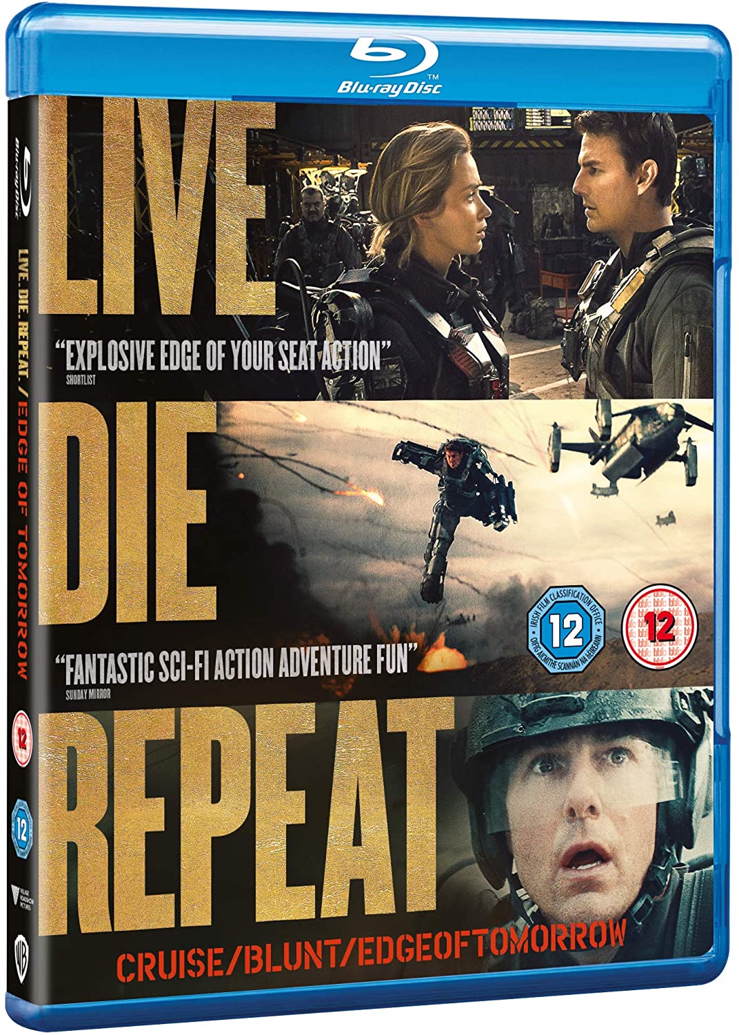 Edge of Tomorrow: Live Die Repeat [2014] [Region Free] - Action/Sci-fi [Blu-ray]