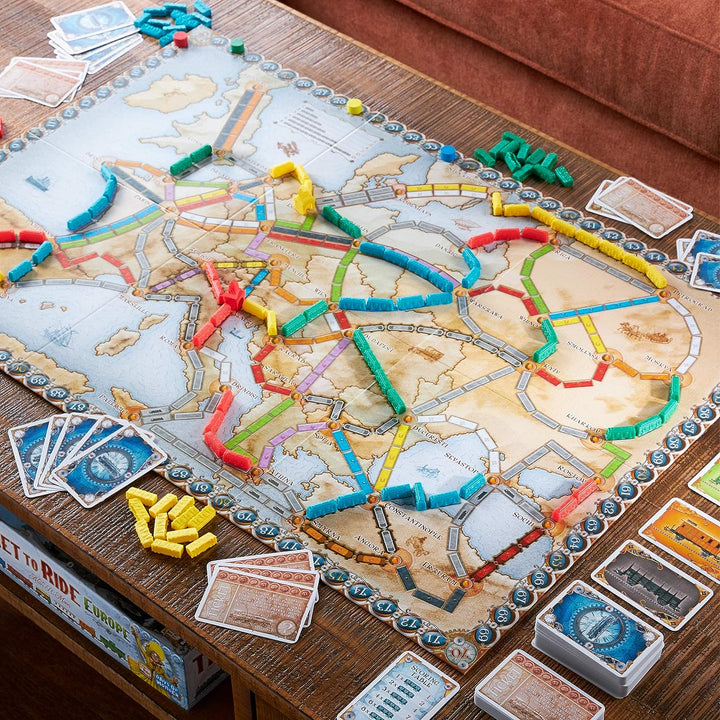 Days of Wonder | Ticket to Ride Europe Board Game | Ages 8+ | For 2 to 5 players | Average Playtime 30-60 Minutes