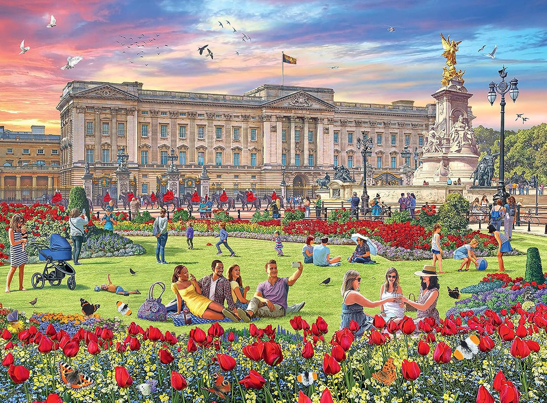 Ravensburger Happy Days Royal Residences 4X 500 Piece Jigsaw Puzzle for Adults & Kids