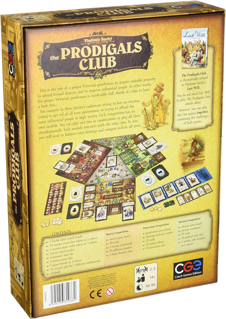 Czech Games Edition - The Prodigals Club Board Game