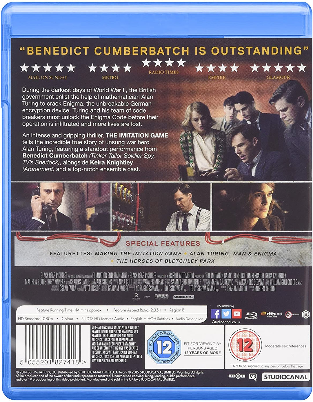 The Imitation Game - War/Drama [Blu-ray]