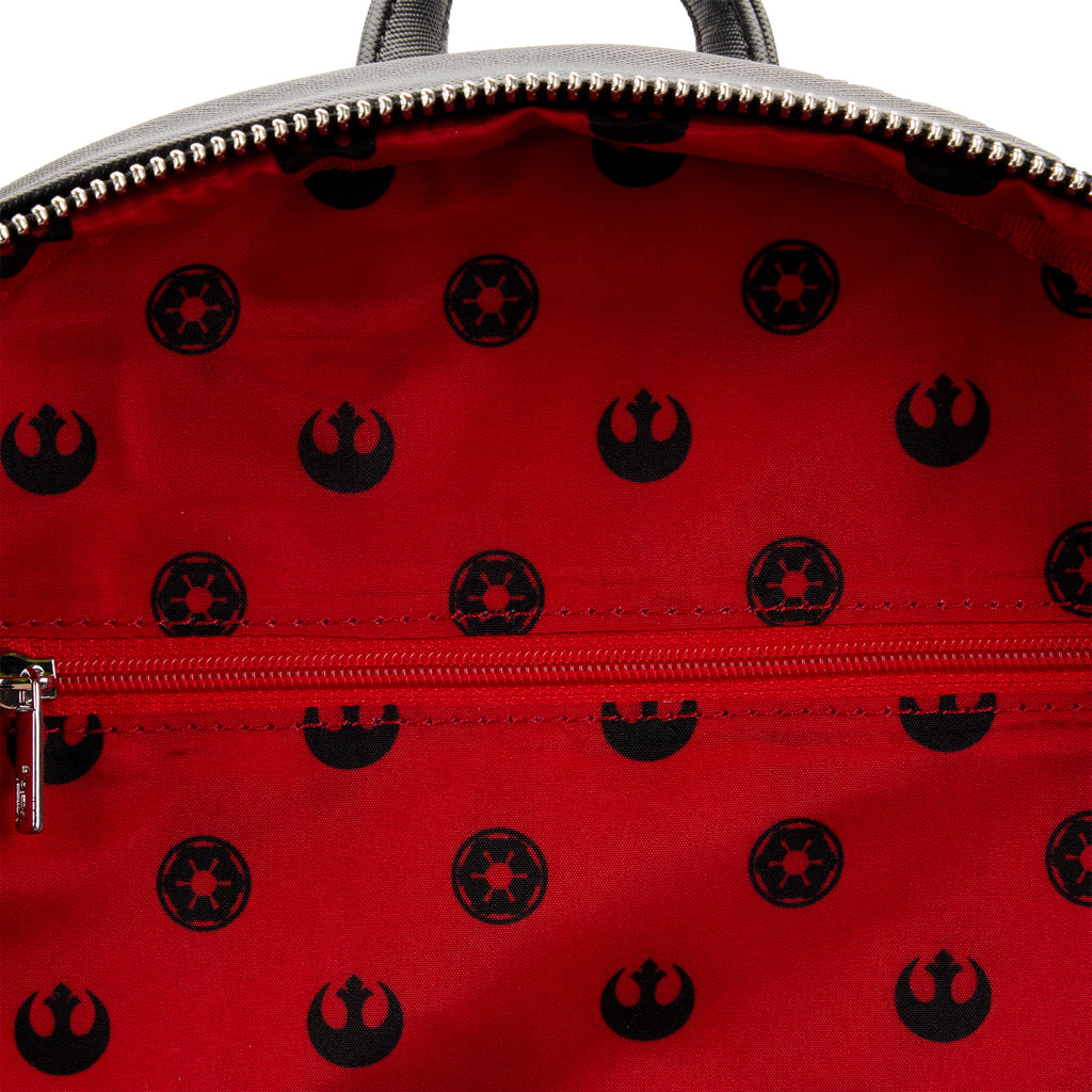 Loungefly Star Wars Prequel Trilogy Triple Pocket Mini Backpack 5