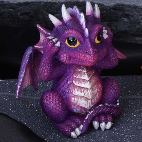 Nemesis Now B3756K8 Three Wise Dragonlings Figurine 8.5cm Red, Resin