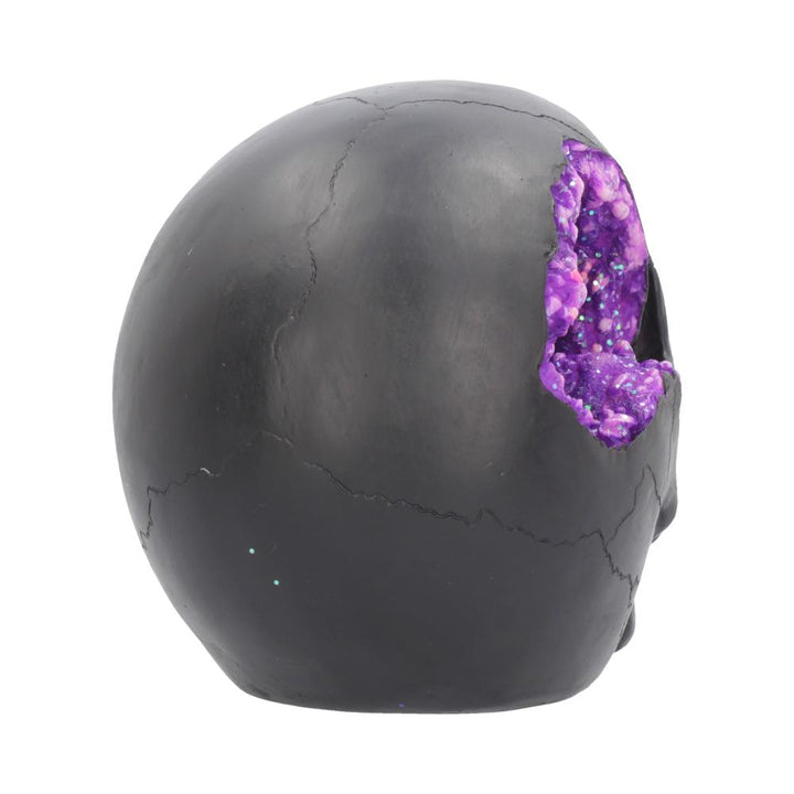 Nemesis Now Geode Skull Figurine 17cm Black, Resin