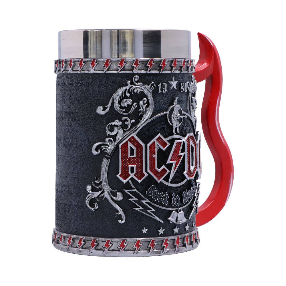 Nemesis Now Officially Licensed ACDC Back in Black Tankard Mug, 16cm