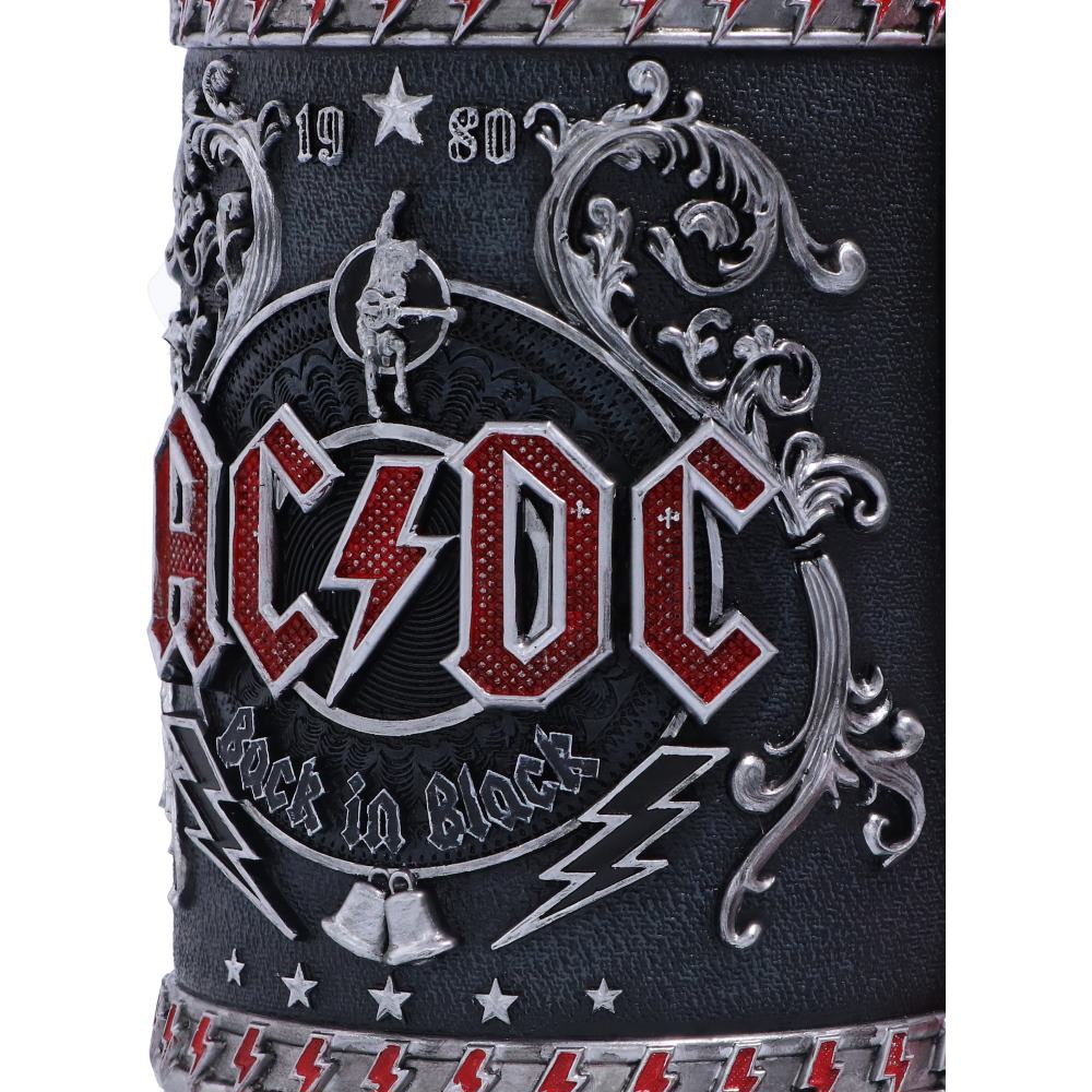 Nemesis Now Officially Licensed ACDC Back in Black Tankard Mug, 16cm