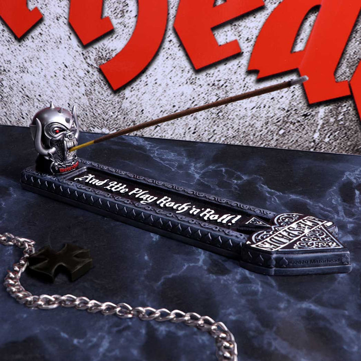 Nemesis Now Officially Licensed Motorhead Warpig Incense Stick Holder 25.5cm, Resin, Silver