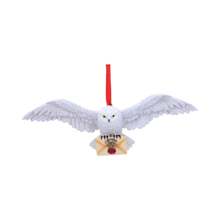 Nemesis Now Harry Potter Hedwig Hanging Ornament, Polyethylene Terephthalate, White, 13cm