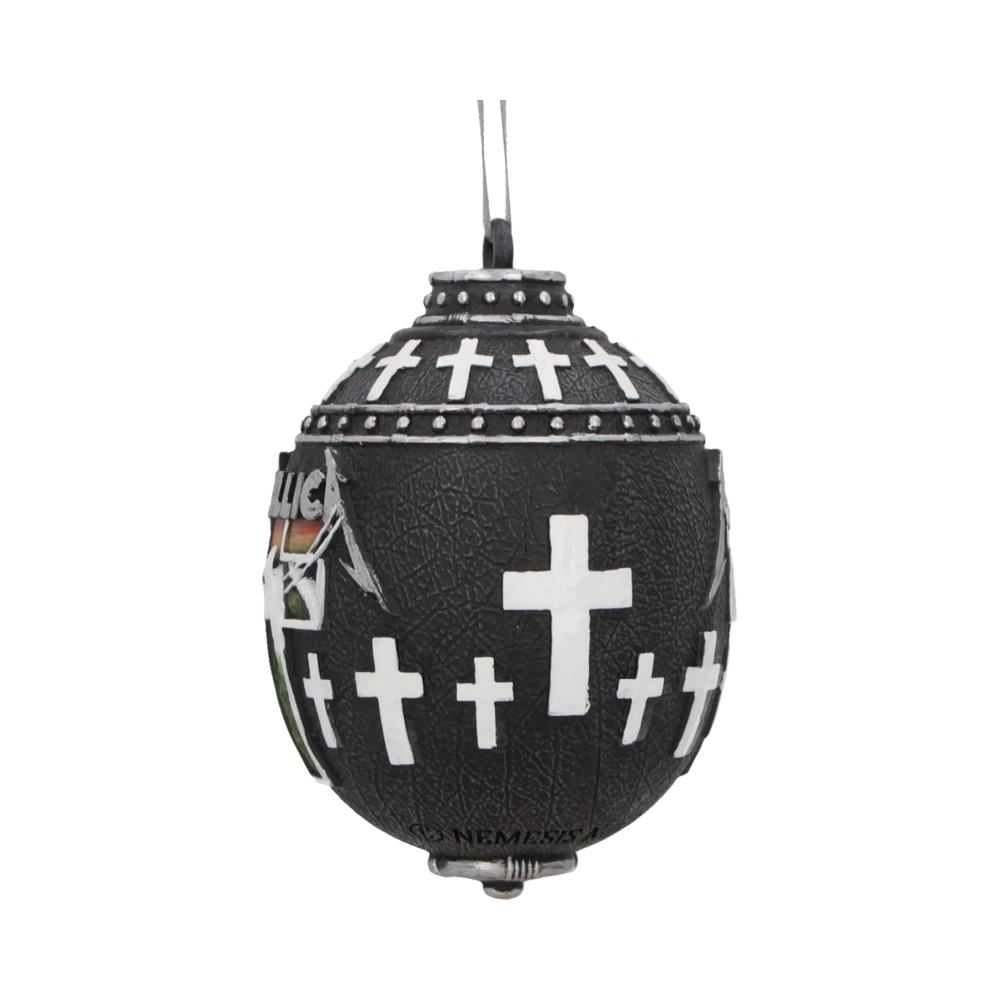 Nemesis Now Officially Licensed Metallica Master of Puppets Album Hanging Ornament, Black, 10cm