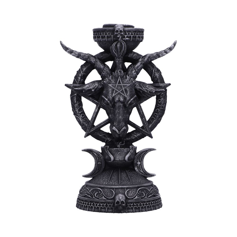 Nemesis Now Light of Baphomet Candle Holder 15.5cm, Black