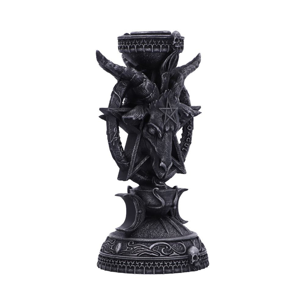 Nemesis Now Light of Baphomet Candle Holder 15.5cm, Black