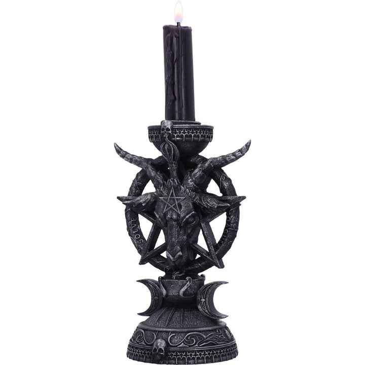 Nemesis Now Light of Baphomet Candle Holder 15.5cm, Black