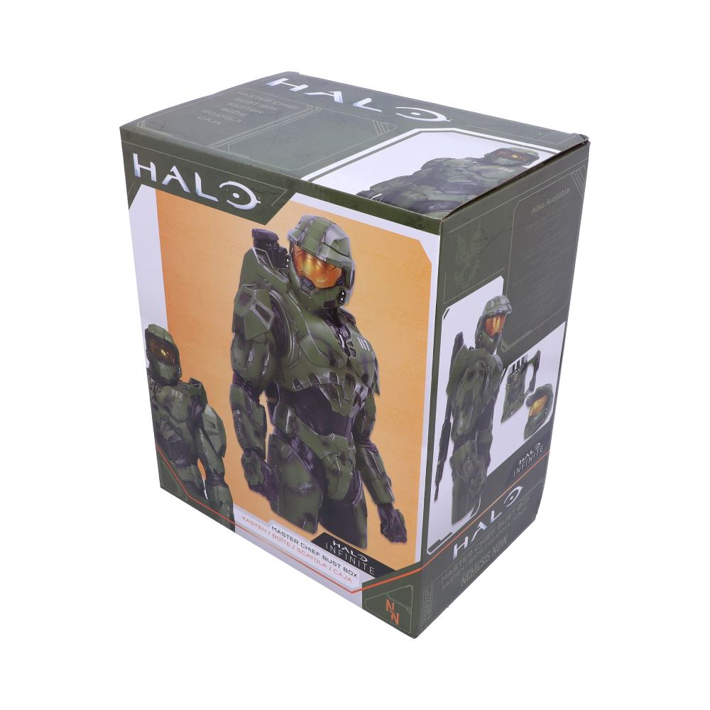 Nemesis Now Halo Master Chief Bust Box 30cm, Green