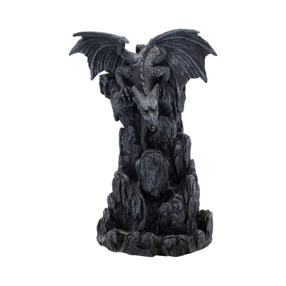 Nemesis Now Dragon Tower Incense Burner 24.5cm Black, Resin