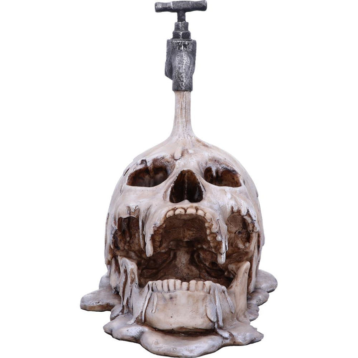 Nemesis Now Pouring Tap Skull Ornament Figurine, Silver, One Size