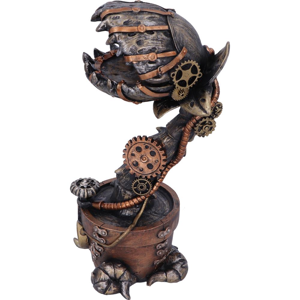 Nemesis Now Cogwork Carnivore 24.3cm Bronze Mechanical Flesh Eating Plant Figurine