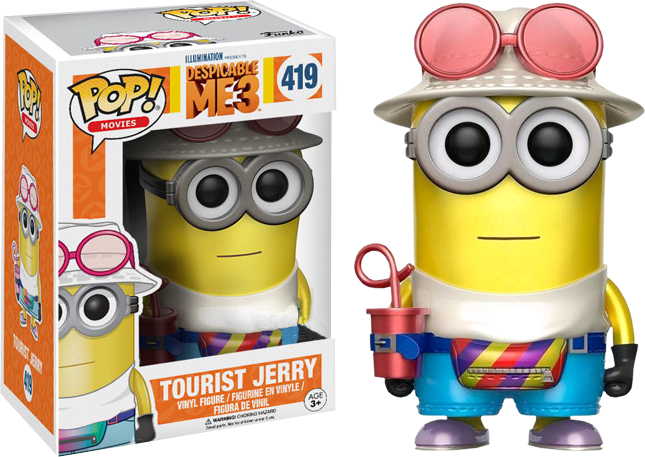 Despicable Me 3 Tourist Jerry Metallic Funko 15075 Pop! Vinyl #419